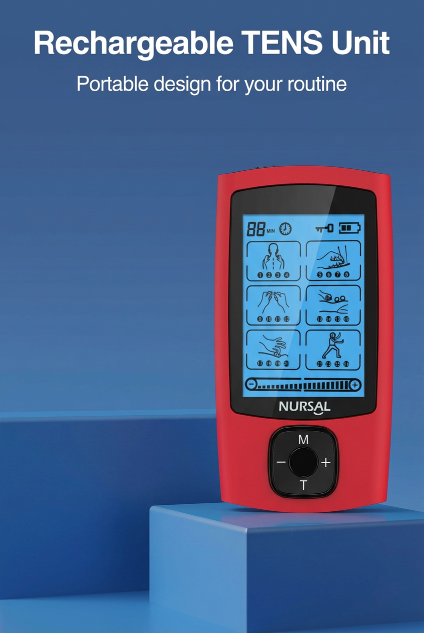 Rechargeable TENS unit graphic